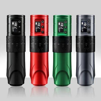 China 1500mAh Wireless Tattoo Gun INKONE SABER Coreless Tattoo Machine Pen Powerful Motor Long Stroke 4.2mm Aircraft Aluminum supplier
