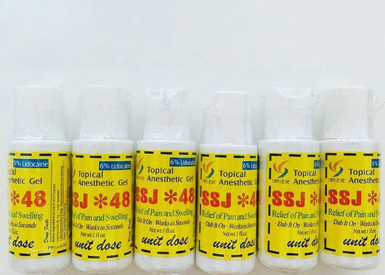 China SSJ*48 Embroidered Eyebrows Tattoo Anesthetic Gel with 6% Numbing Hydrochloride supplier