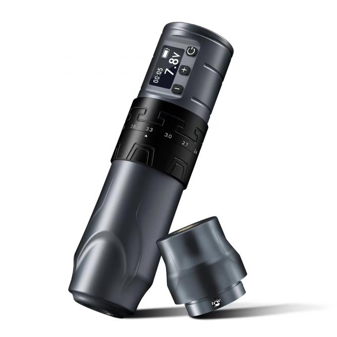 1500mAh Wireless Tattoo Gun INKONE SABER Coreless Tattoo Machine Pen Powerful Motor Long Stroke 4.2mm Aircraft Aluminum 4