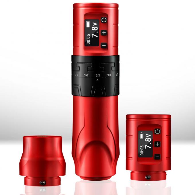 1500mAh Wireless Tattoo Gun INKONE SABER Coreless Tattoo Machine Pen Powerful Motor Long Stroke 4.2mm Aircraft Aluminum 6