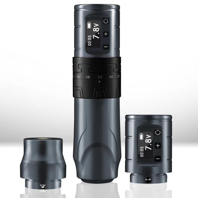 1500mAh Wireless Tattoo Gun INKONE SABER Coreless Tattoo Machine Pen Powerful Motor Long Stroke 4.2mm Aircraft Aluminum 7