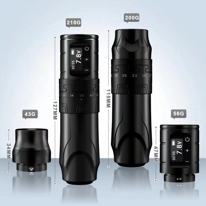 1500mAh Wireless Tattoo Gun INKONE SABER Coreless Tattoo Machine Pen Powerful Motor Long Stroke 4.2mm Aircraft Aluminum 10