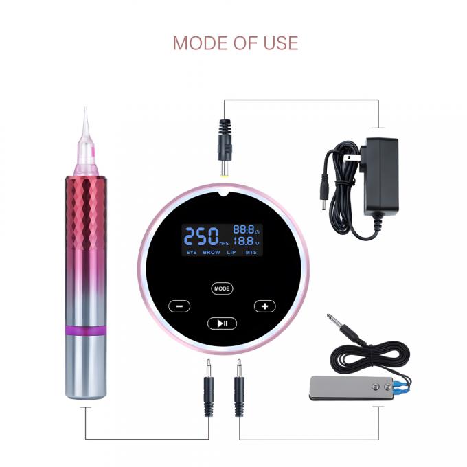 Digital Professional Microblading Machine Kit with Permanent Rotary Tattoo Machine Pen 7